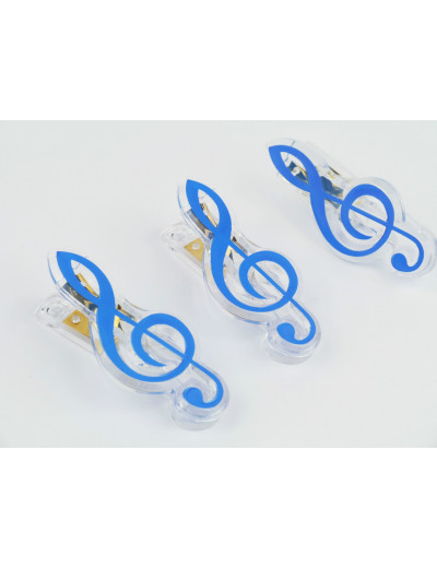 Klammer Violinschlüssel blau
