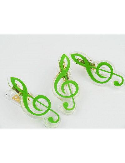 Clip g-clef green