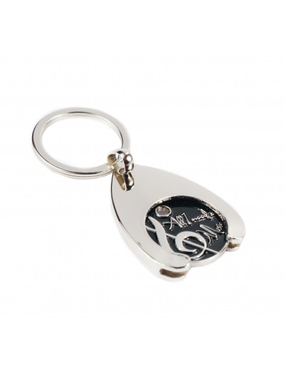 Keyring with trolley coin...