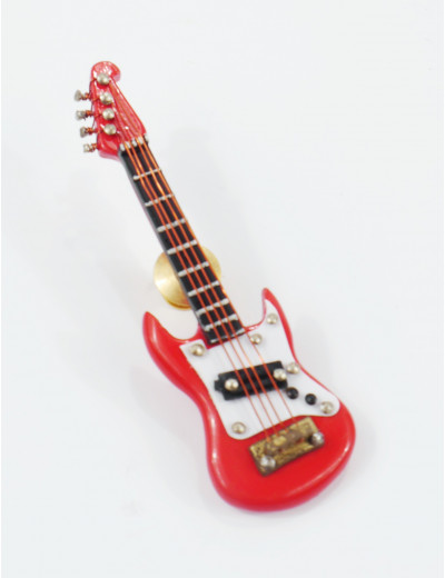 Miniatur Pin E-Gitarre rot...