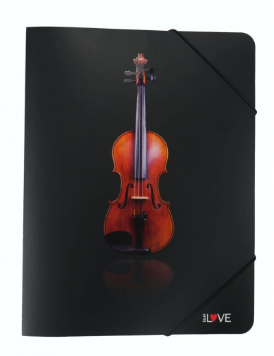 Elastic folder violin A4