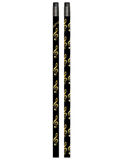 Pencil g-clef black/golden