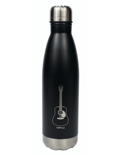 Thermo drink bottle: guitar