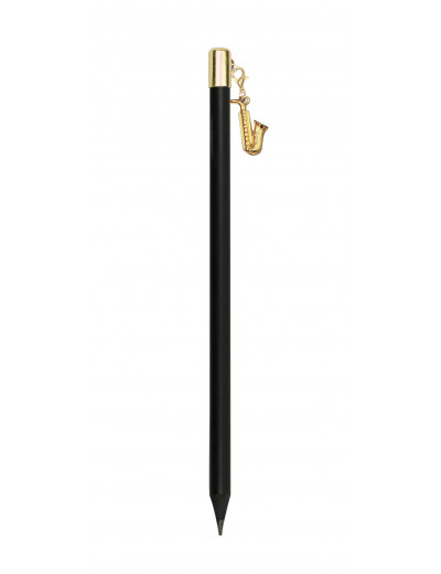 Bleistift mit Sax Charm golden