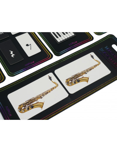 Magnetic bookmark sax 2er