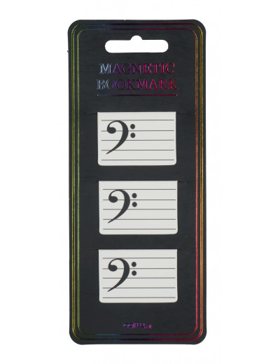 Magnetic bookmark bass-clef...