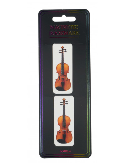 Magnetic bookmark violin 2er