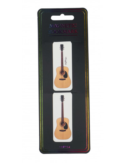 Magnetic bookmark guitar 2er