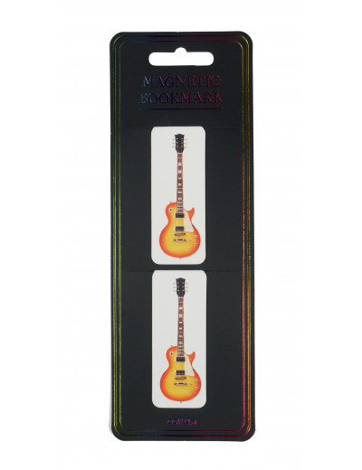 Magnetic bookmark e-guitar 2er