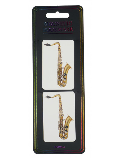 Magnetic bookmark sax 2er